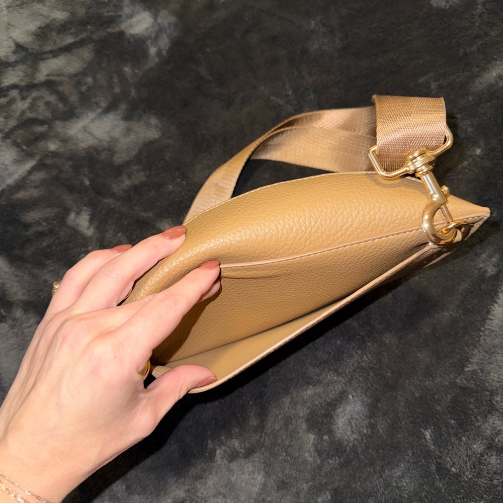 Tan Leather Crossbody Bag - Picture 6 of 8